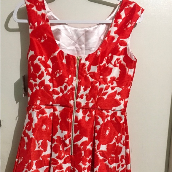 Offers?🧡 NWT Danny & Nicole orange print dress - Picture 2 of 8